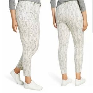 NYDJ, Ami Skinny Python Print Pant, Size 16